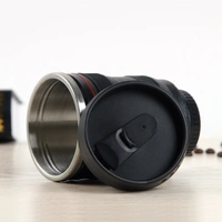 Camera Lens Coffee Mug | Steel Insulated Travel Mug, Thermos with Two Lids -A1002A - BUY ONE